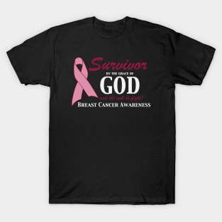 Survivor by the grace of God T-Shirt T-Shirt